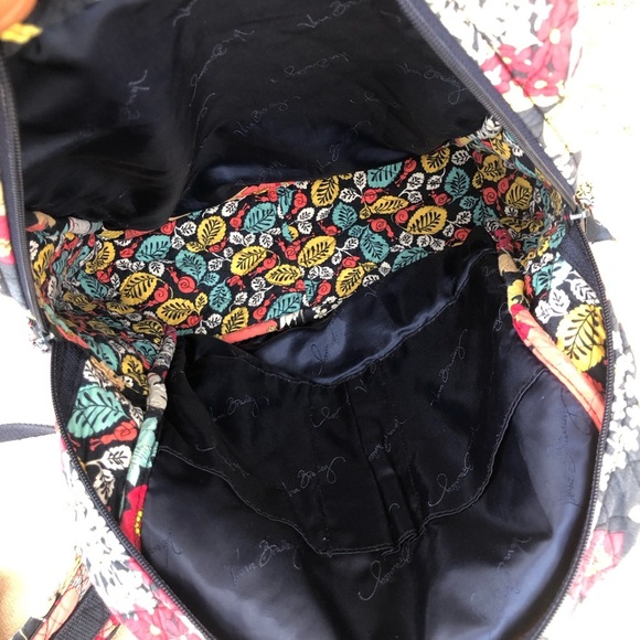Vera Bradley Retired Multi Color Floral Quilt Medium Backpack - Picture 7 of 16